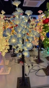 Tree lamp, Maneki Neko, resin decorative item, fridge magnet, wind chime, creative reading stand, double-combination home decoration gift, Christmas decoration, festival gift details Picture